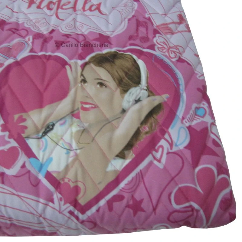 Trapuntino Copriletto Disney Violetta Love Passion Music Singolo Una Piazza H649 - immagine 6