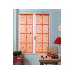 Coppia Tendine A Vetro DISNEY TOPOLINO E MINNIE 56x220 Cm ARANCIO B202
