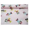 TESSUTO STOFFA COTONE DISNEY MINNIE TOPOLINO A METRO ALT. 280 COLORE ROSA G014