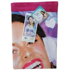 Telo Mare Disney Violetta In Morbida Spugna 100% Cotone Colore Fucsia L368