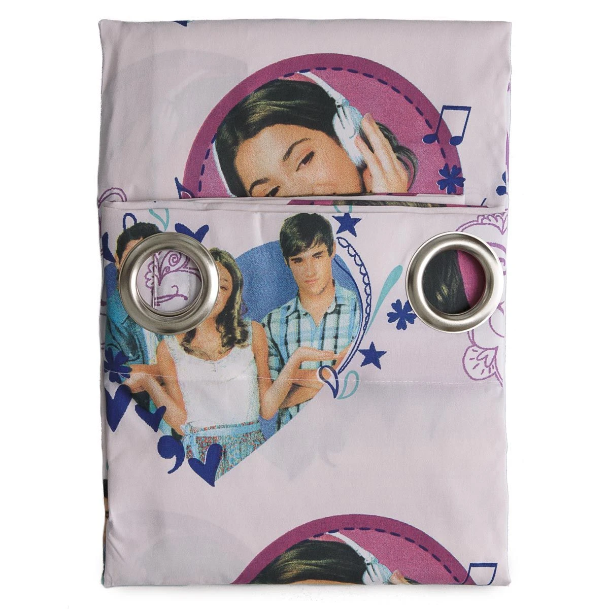 Tenda Disney Violetta Confezionata Con Borchie 140x290 Cm M269 - immagine 2