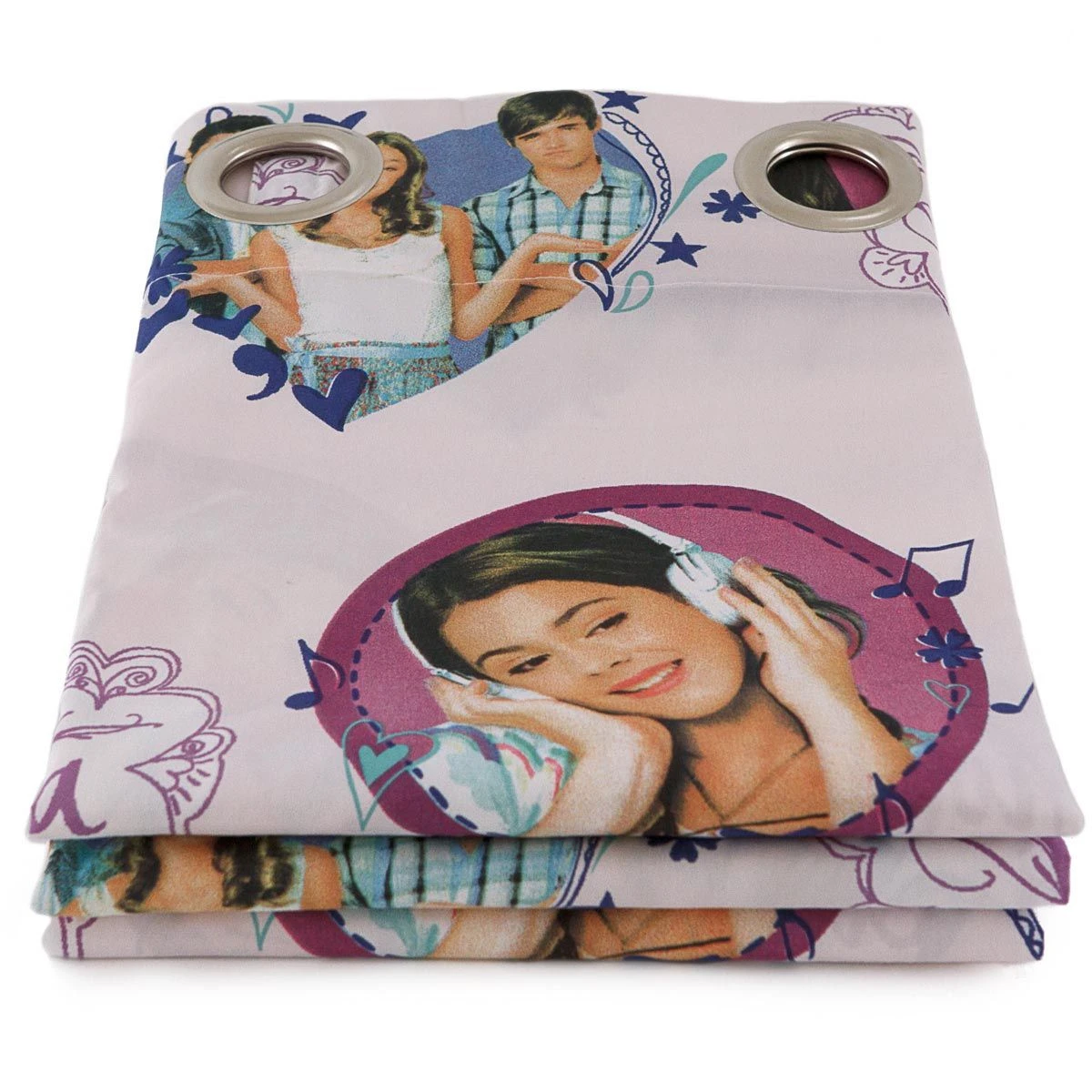 Tenda Disney Violetta Confezionata Con Borchie 140x290 Cm M269 - immagine 3