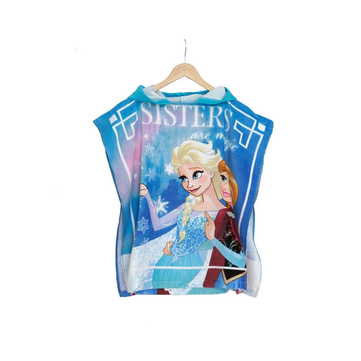 Accappatoio Poncho Princess Frozen Disney Spugna - Taglia Unica S529 - immagine 2