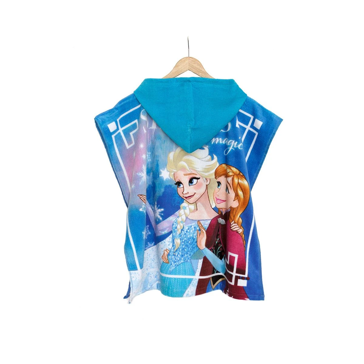 Accappatoio Poncho Princess Frozen Disney Spugna - Taglia Unica S529 - immagine 3
