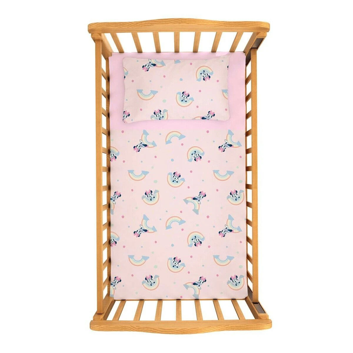 Completo Lenzuola Minnie Disney Per Lettino Baby J175