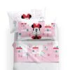 Completo Lenzuola Minnie City Disney Di Caleffi - Dimensioni Varie R494