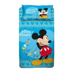 Parure Copripiumino Mickey Mouse Disney Per Letto Singolo W565