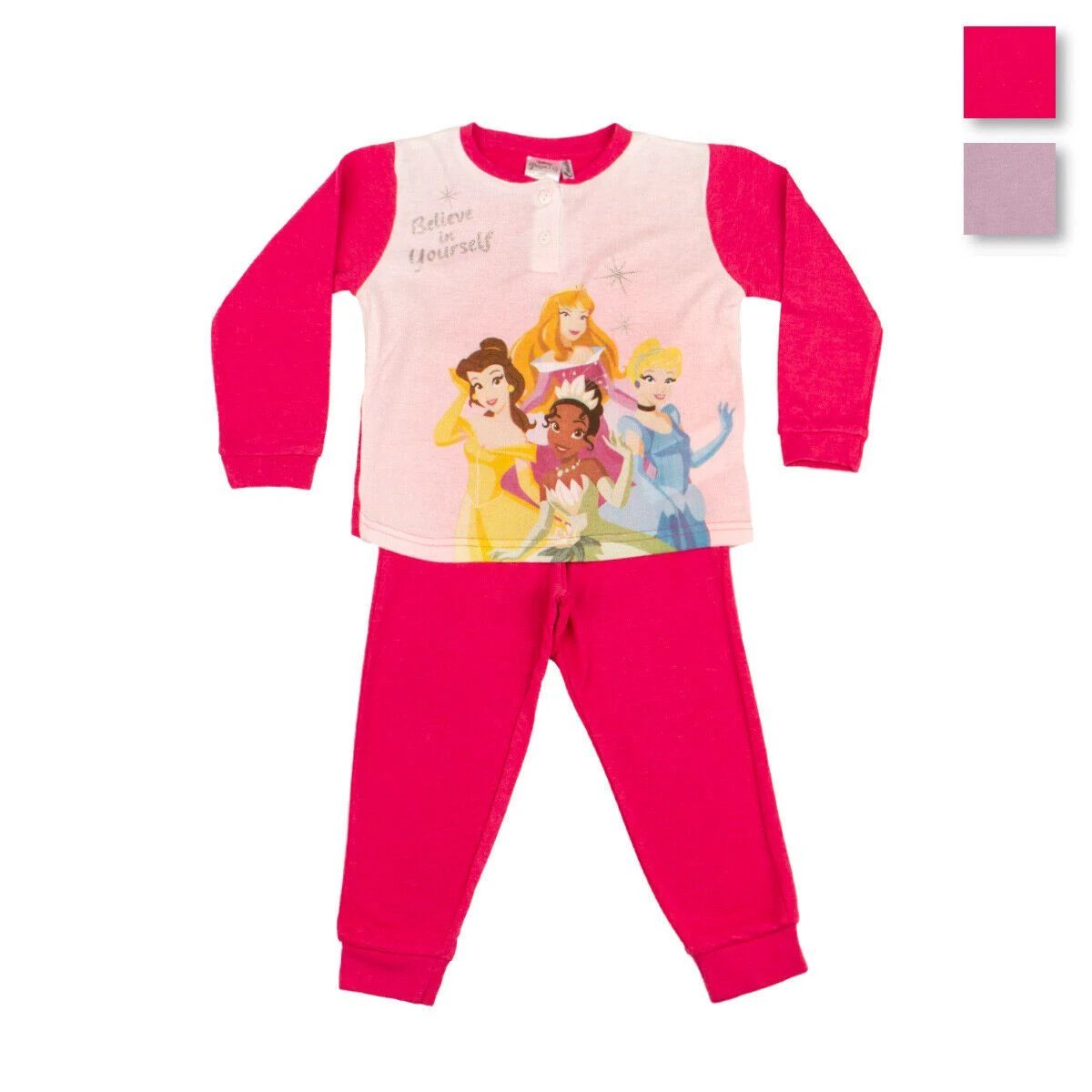 Pigiama Bambina Princess Disney In Caldo Cotone 0707 J674