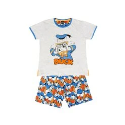 Pigiama Bambino/ragazzo Estivo Paperino Disney In Cotone 54293 Z048