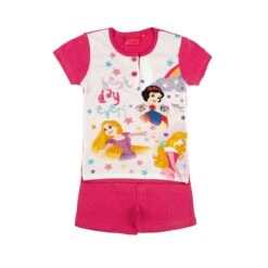 Pigiama Bambina Estivo Principesse Disney In Cotone WD220099 Y723
