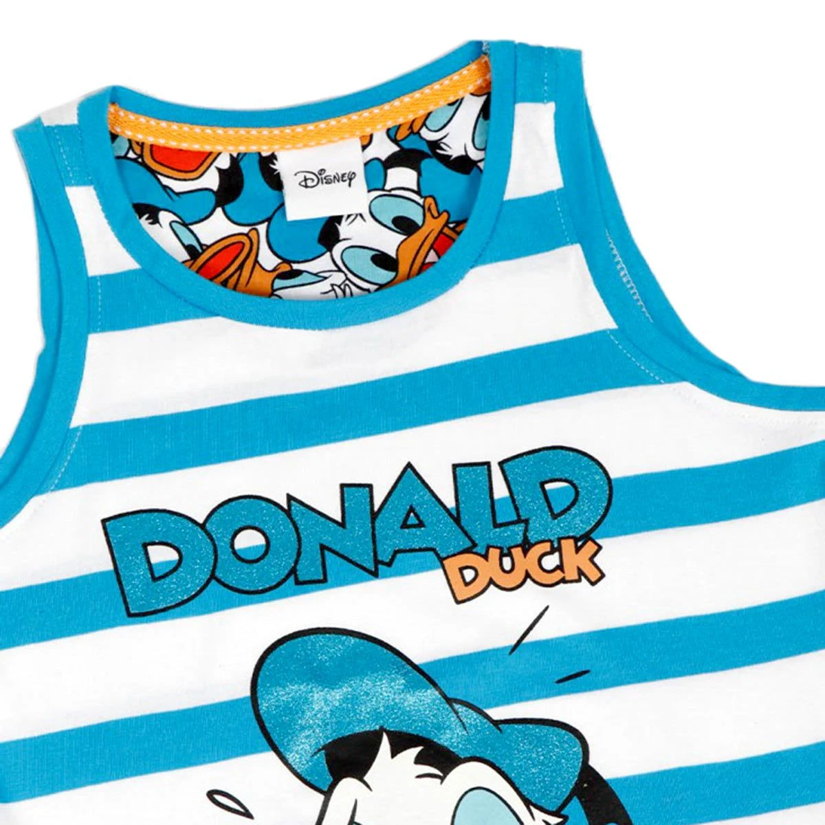 Pigiama Bambina/ragazza Estivo Paperino Disney In Cotone 54393 Z049 - immagine 3