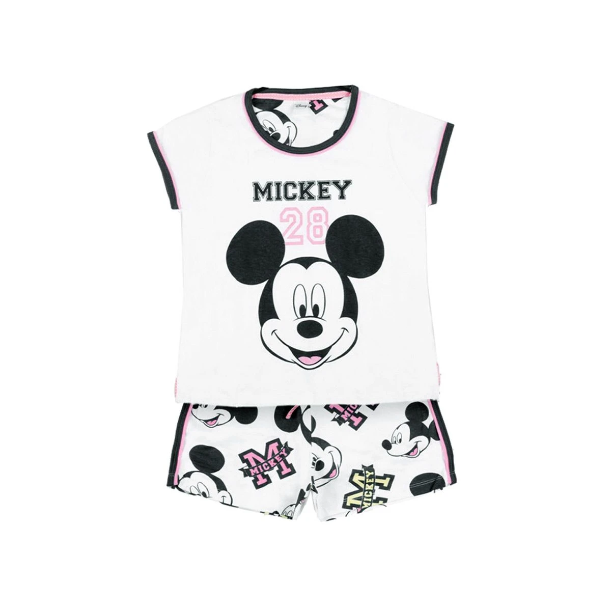 Pigiama Bambina/ragazza Estivo Topolino Disney In Cotone 54392 Z050 - immagine 2