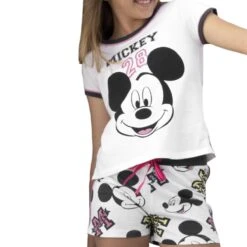 Pigiama Bambina/ragazza Estivo Topolino Disney In Cotone 54392 Z050
