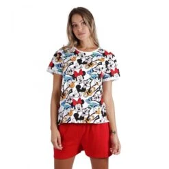 Pigiama Donna Estivo Mickey Disney In Cotone 55988 K367
