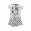 Pigiama Corto Minnie Disney Da Bambina WD22939B - Grigio T256