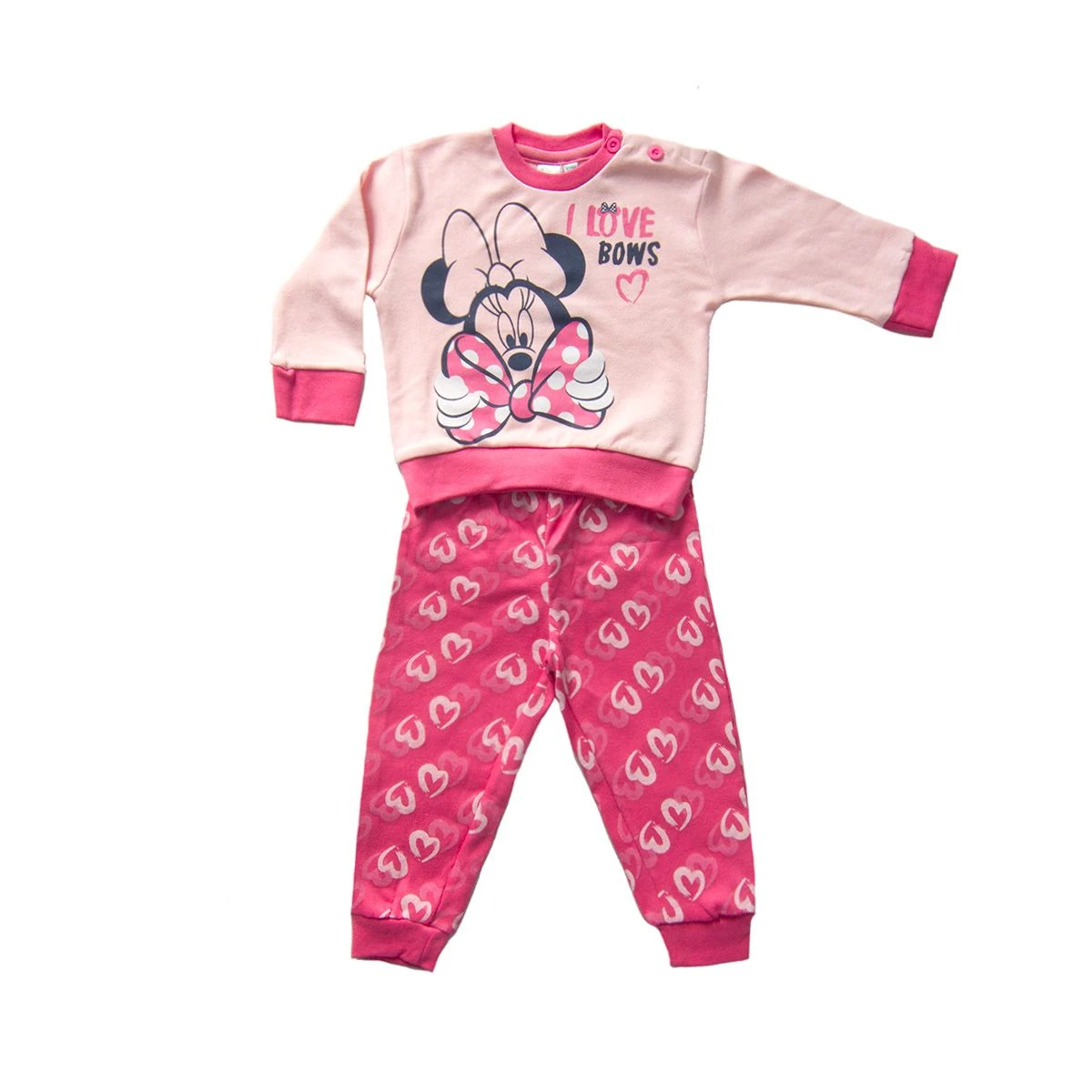 Pigiama Neonata Minnie Disney In Caldo Cotone Da 12 A 30 Mesi WD101354 V408 - immagine 2