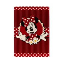 Tappeto Minnie Mouse Allegra Disney 100x150 Cm - Rosso P863