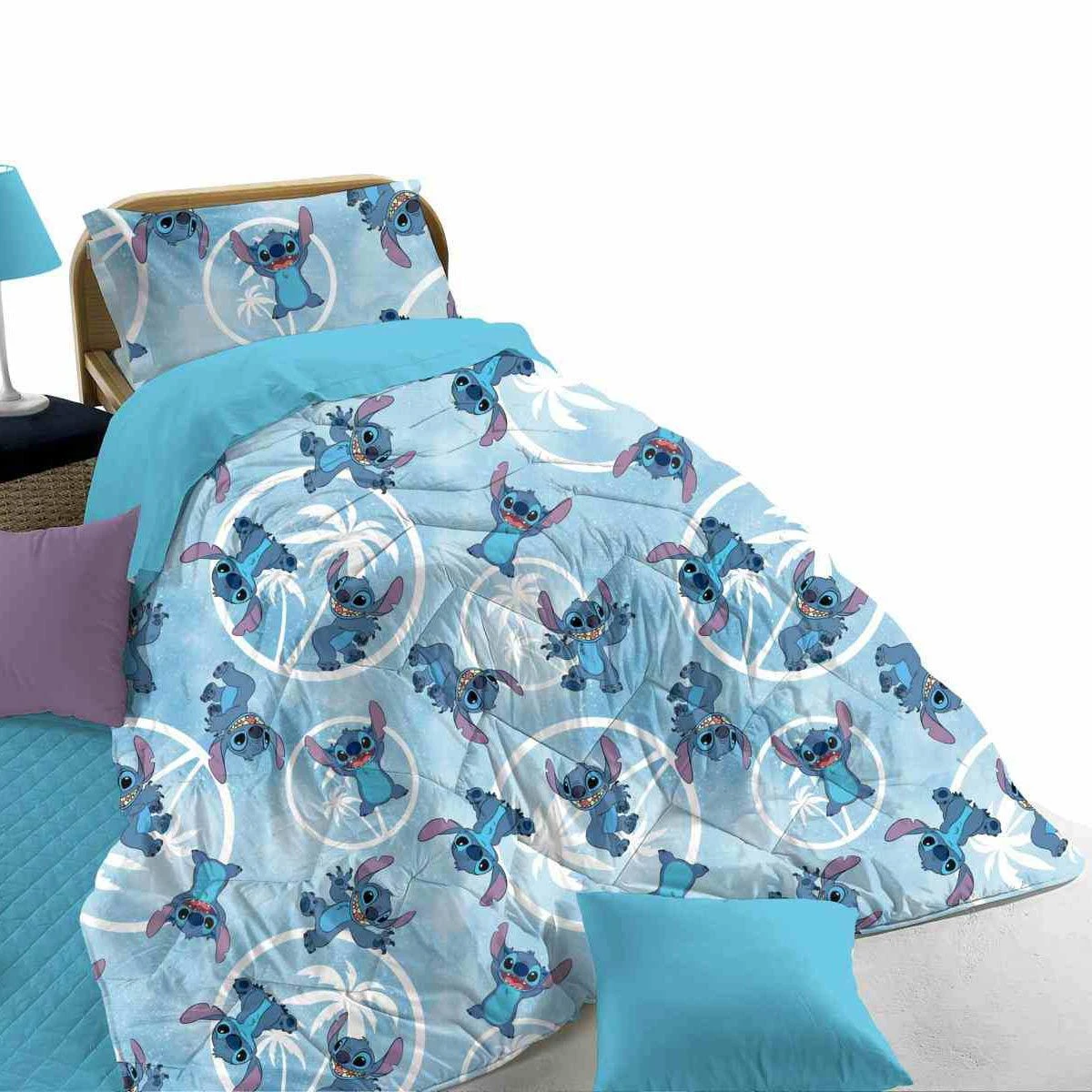 Disney Trapunta Piumone Invernale Stitch Per Letto Singolo X139 - immagine 2