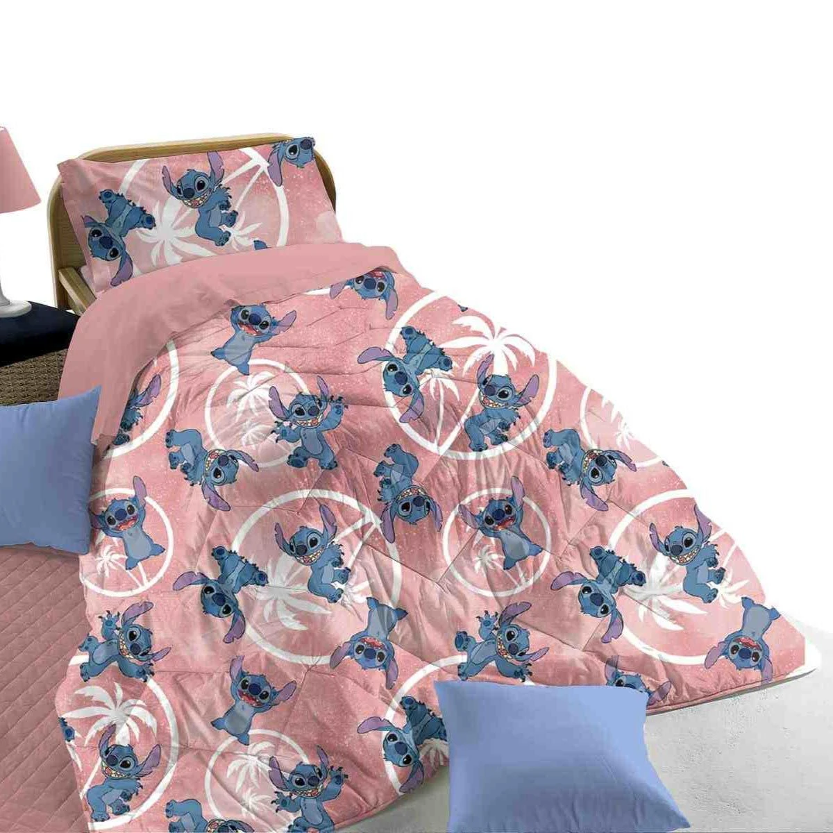 Disney Trapunta Piumone Invernale Stitch Per Letto Singolo X139 - immagine 3